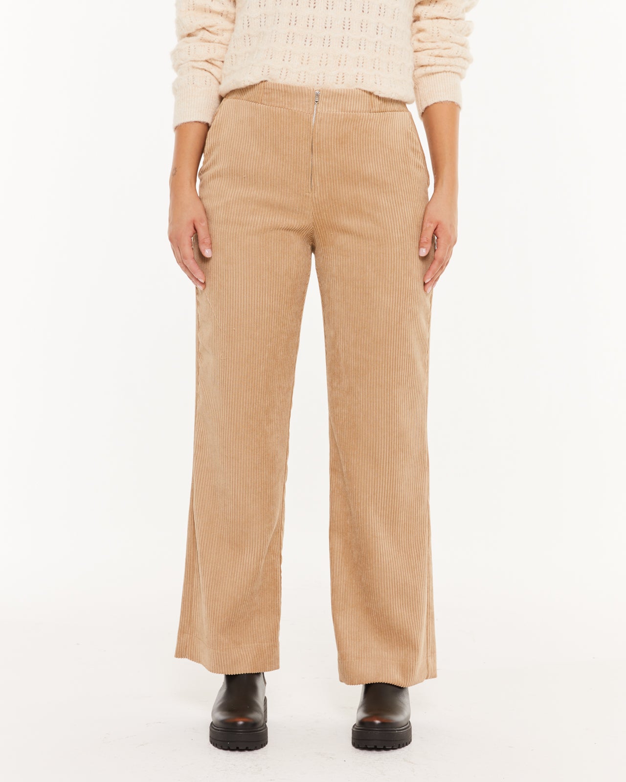 Pantalón pana cremallera